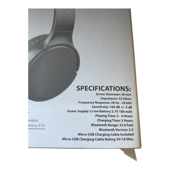 🎄CHRISTMAS GIFTS🎄 NWT-BASS JAXX-PLATINUM WIRELESS HEADPHONES - Picture 5 of 6